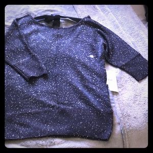 Navy blue NY&C sequin sweater